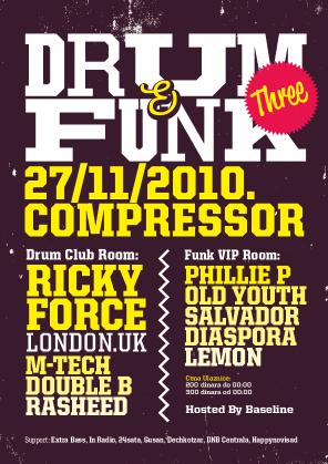 DRUM & FUNK 3 :: RICKY FORCE London UK, Compressor, Novi Sad