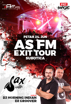 AS FM Exit tour SU, Sax Caffe, Subotica